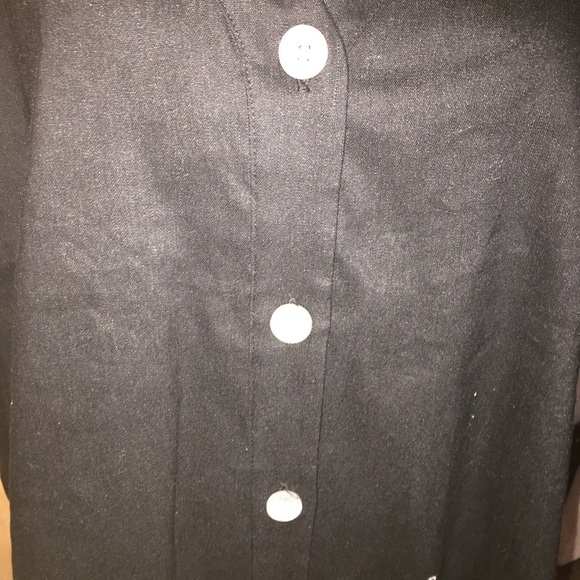 Calvin Klein Black Linen Sleeveless Shirt - Picture 6 of 8